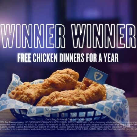 Get Ready To Feast On Free Chicken Dinners For An Entire Year At FanDuel Casino