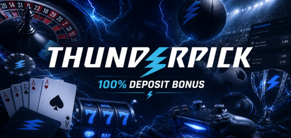 Thunderpick: 100% First Deposit Bonus + Casino Tournaments