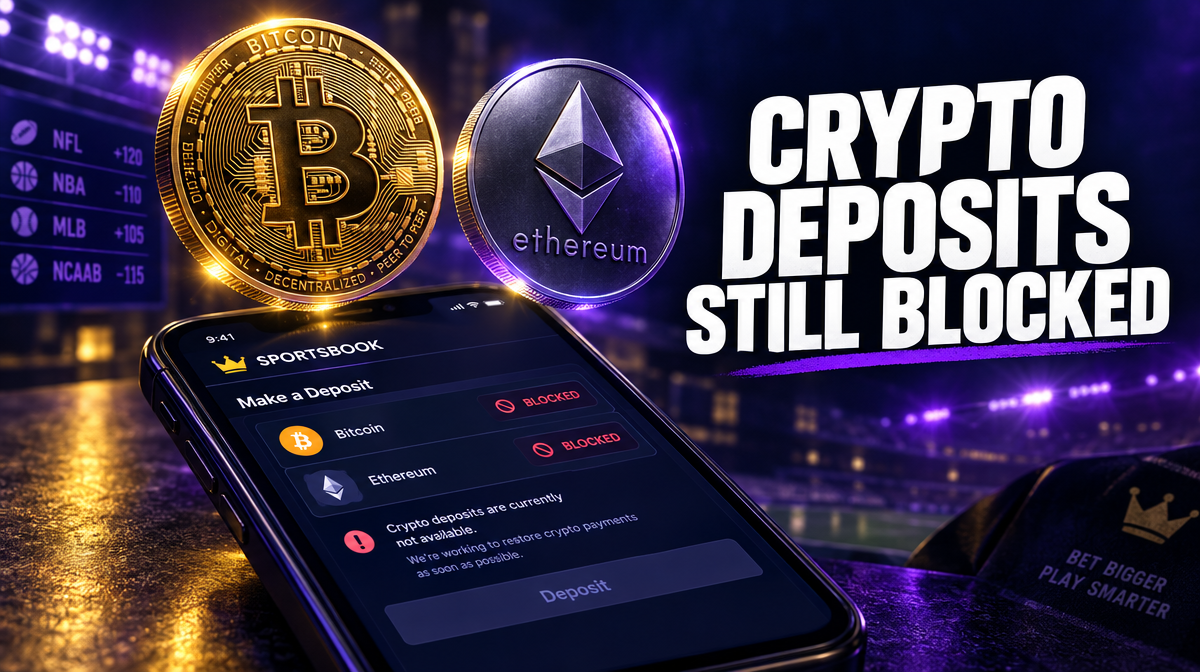 Crypto deposits remain blocked at most regulated U.S. sportsbooks after CLARITY Act defeat in Senate