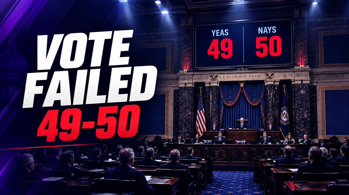 CLARITY Act Senate cloture vote fails 49-50 falling short of the 60 votes needed to advance the crypto regulation bill