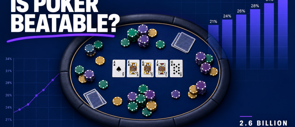 Is Online Poker Actually Beatable? What 2.6 Billion Hands Reveal